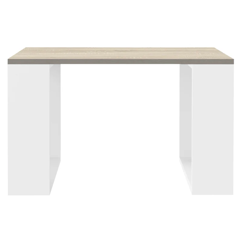 Couchtisch 65x65x40 cm Eiche-Optik/Weiß ML-Design