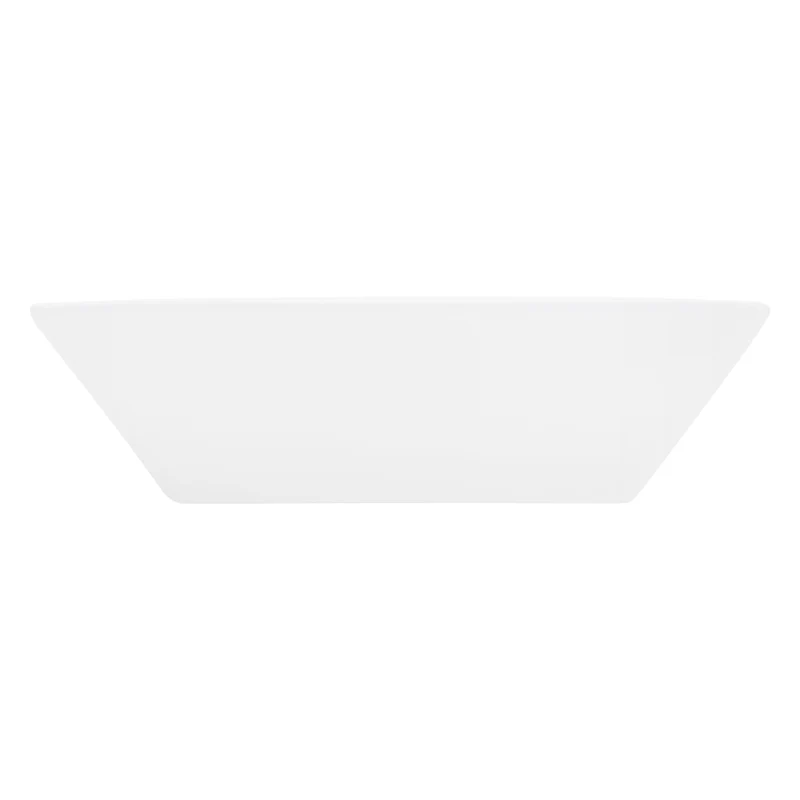 Waschbecken Quadratisch ohne Überlauf 41x41x12 cm Weiß aus Keramik LuxeBath