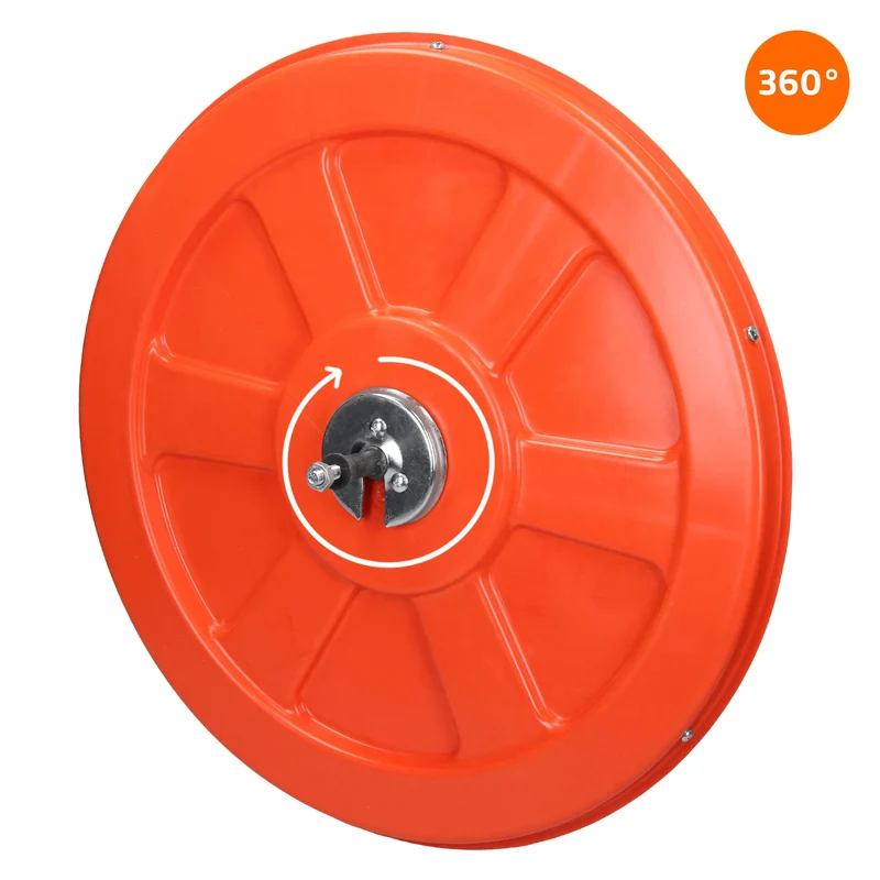 Verkehrsspiegel Rot Ø 30 cm mit schwenkbare Halterung aus Kunststoff und Rahmen aus Polypropylen und Stahl