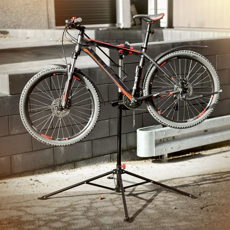 Fahrrad Montageständer Reparaturständer auch für E-Bikes bis 50 kg höhenverstellbar 360° drehbar aus Stahl