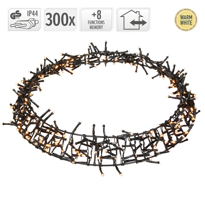 Lichterkranz 300 LEDs Warmweiß Ø 38cm IP44