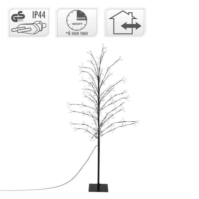 Weihnachtsdeko LED Baum mit 360 warmweißen LEDs IP44 150 cm
