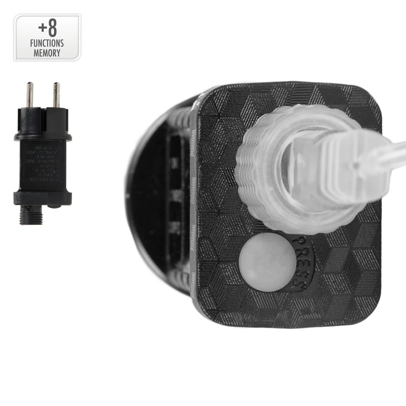 Weihnachtslichterkette LED Lichtervorhang 2,2 m mit 138 LEDs Warmweiß IP44