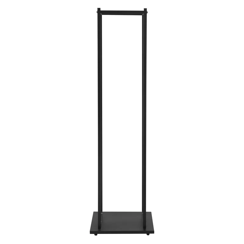 Kaminholzregal 33x33x115 cm Schwarz aus Metall ML-Design