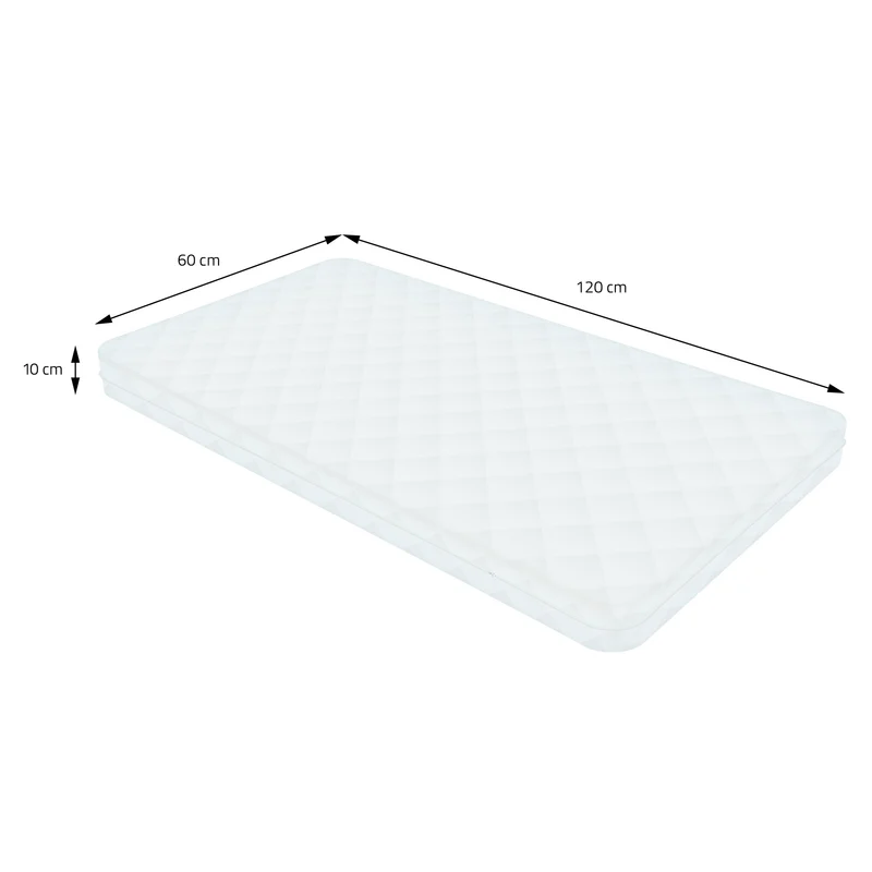 Kindermatratze 120x60x10 cm aus Kaltschaum ML-Design
