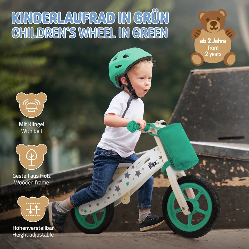 Laufrad für Kinder ab 2 Jahren Grün Joyz