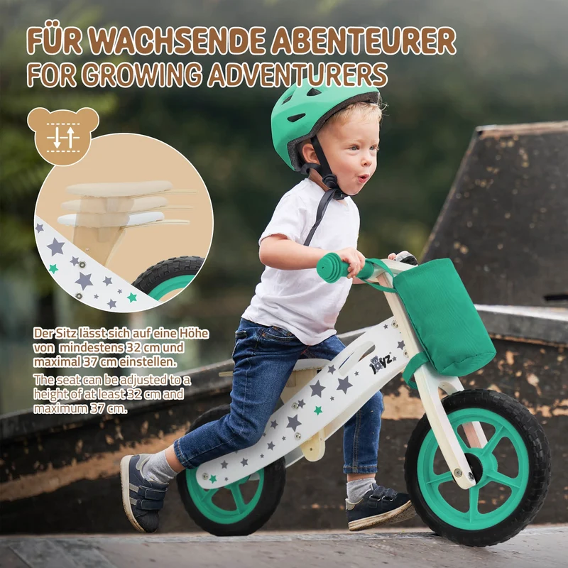Laufrad für Kinder ab 2 Jahren Grün Joyz