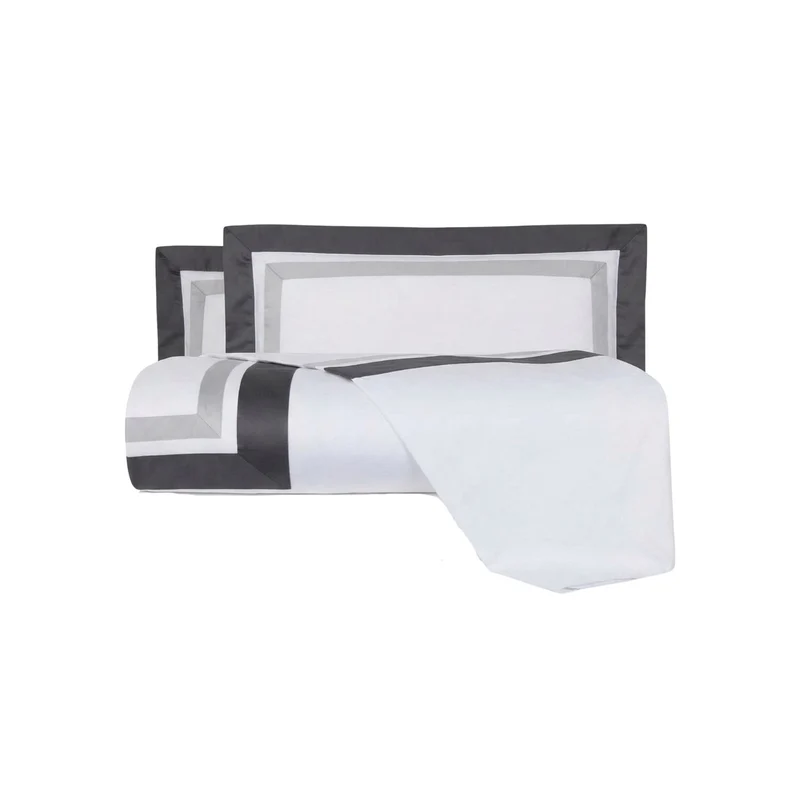 Copripiumino con federe two tone in Raso di cotone