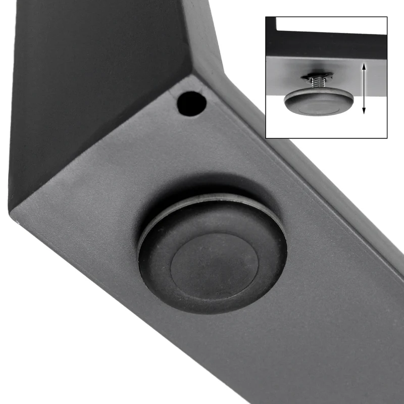 B-Ware Tischbeine Tischgestell 2er Set U-Design 90x72 cm Anthrazit aus Stahl