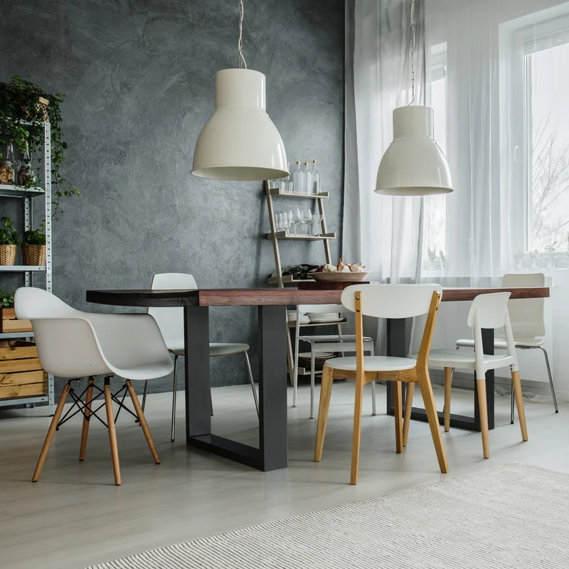 B-Ware Tischbeine Tischgestell 2er Set U-Design 90x72 cm Anthrazit aus Stahl