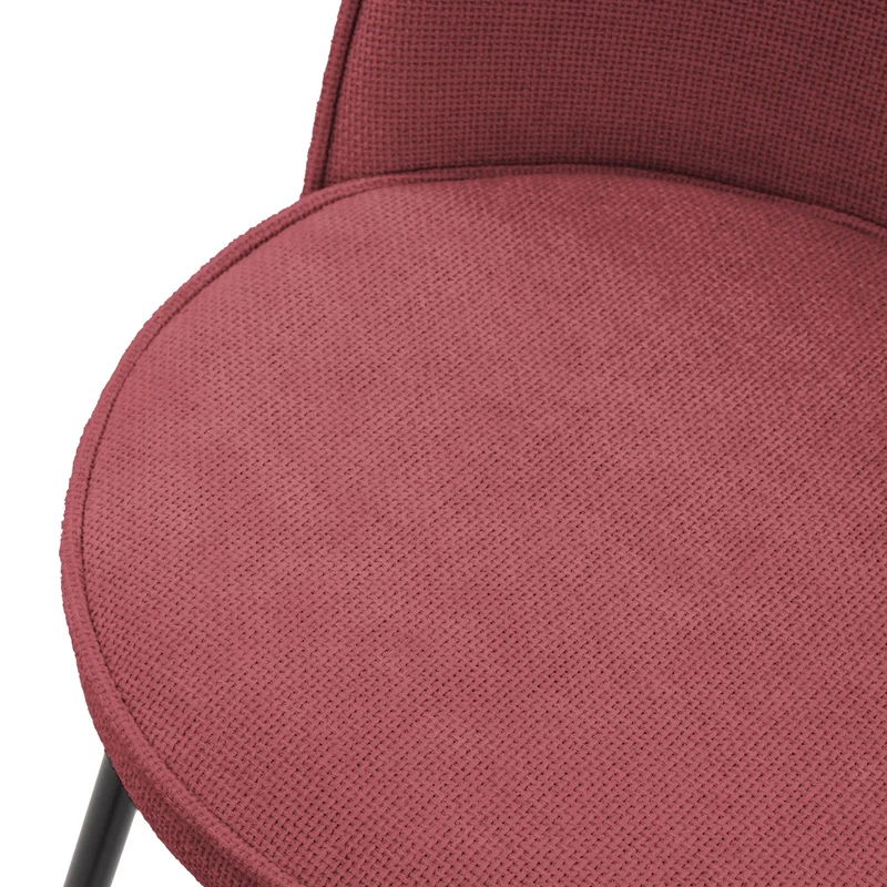 Barhocker 2er Set Rot 52x102x50 cm mit Rückenlehne und Fußstütze bis 120 kg ML-Design
