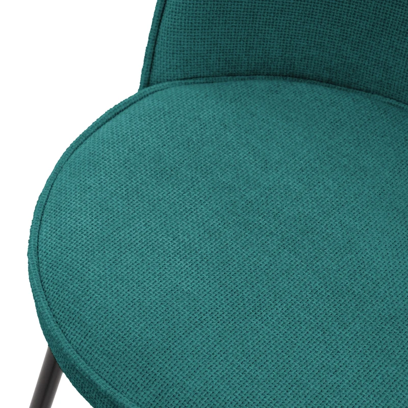 Barhocker 4er Set Petrol 52x102x50 cm mit Rückenlehne und Fußstütze bis 120 kg ML-Design