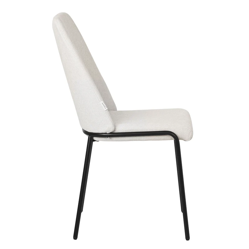Esszimmerstühle 6er Set Beige mit Rückenlehne, Polsterstühle für Esszimmer & Küche ML-Design