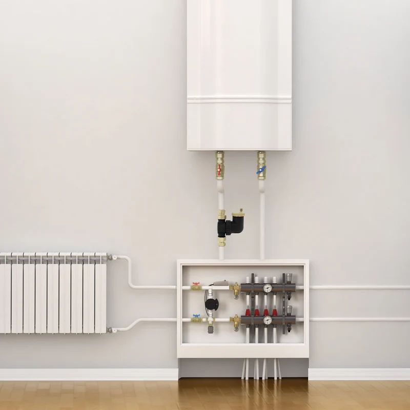 Luftabscheider für Warmwasserheizung mit automatischem Schnellentlüftungsventil horizontal & vertikal montierbar LuxeBath