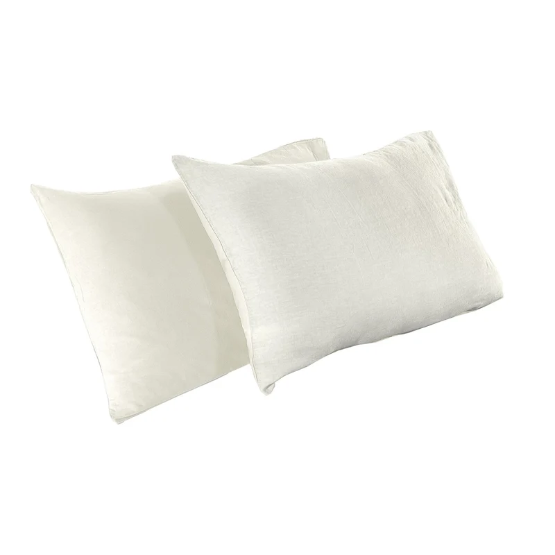 Federa Cotone e Lino StoneWashed No Stiro - Loira