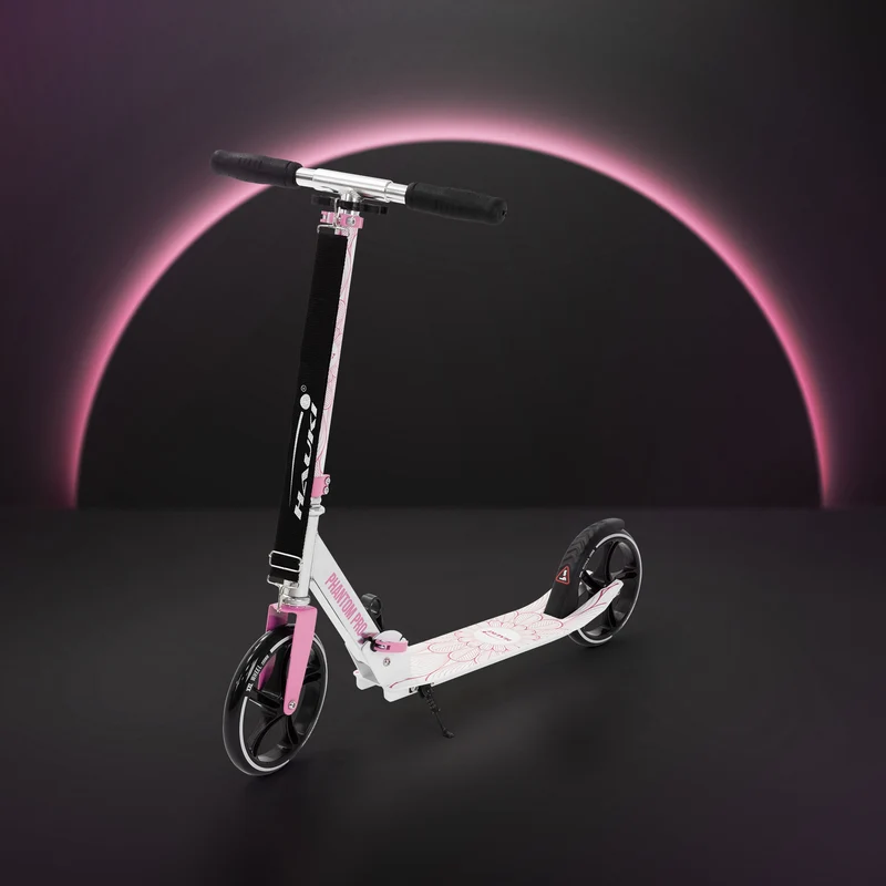 Cityroller Rosa klappbar und höhenverstellbar Scooter mit XXL-Räder Hauki– Tetroller & Kickscooter