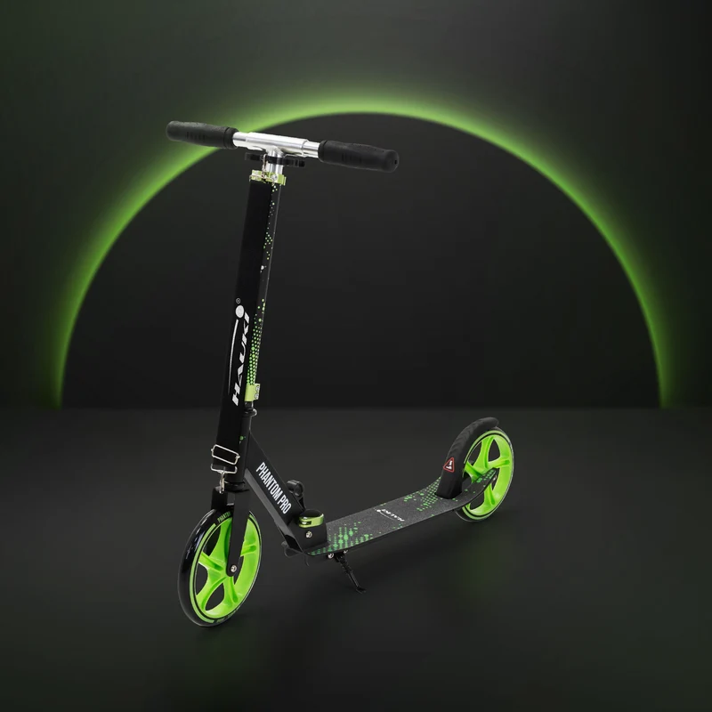 Cityroller Grün klappbar und höhenverstellbar Scooter mit XXL-Räder Hauki – Tetroller & Kickscooter