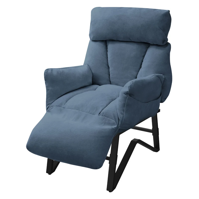 Relaxsessel in Leinen-Optik mit Armlehne & Liegefunktion ML-Design