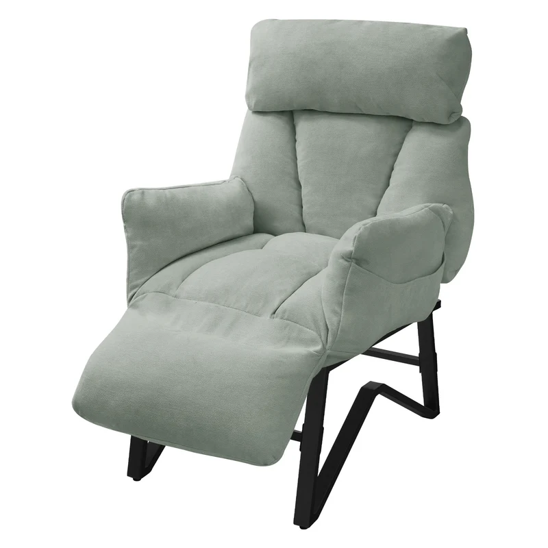 Relaxsessel in Leinen-Optik mit Armlehne & Liegefunktion ML-Design