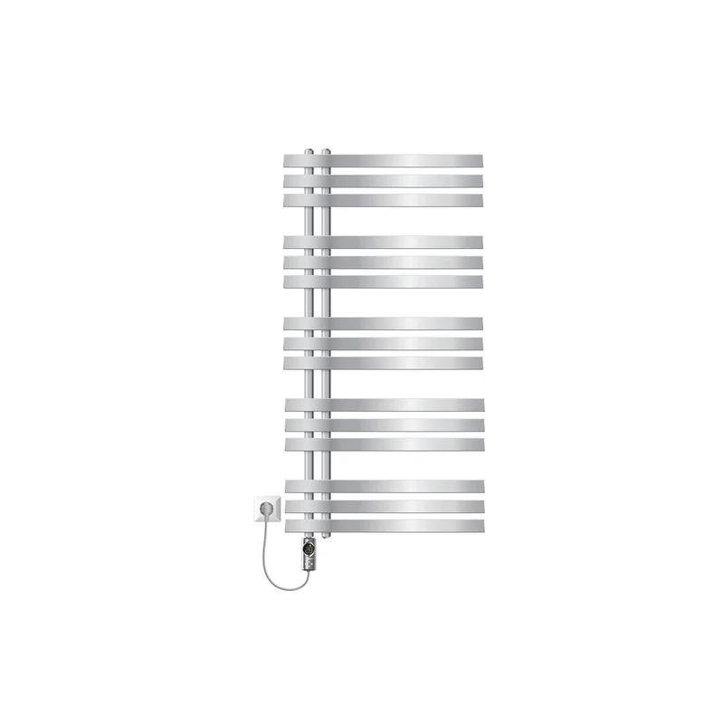 Badheizkörper Mittelanschluss 600x1200 mm Chrom mit Heizstab 900W LuxeBath