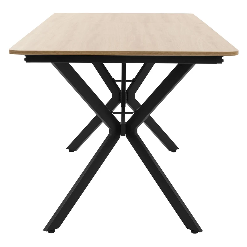 Esstisch aus Holz 180x80x75 cm Hellbraun Esszimmertisch für 6 Personen ML-Design