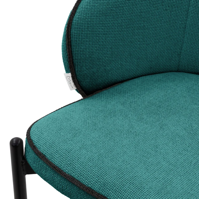 Barhocker 2er Set Petrol 50x101x54 cm mit Rückenlehne und Fußstütze bis 120 kg ML-Design