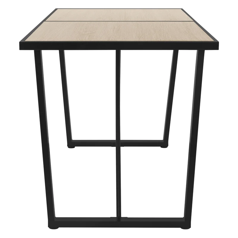 B-Ware Esstisch 140x70 cm mit schwarzem Gestell für 4-6 Personen ML-Design