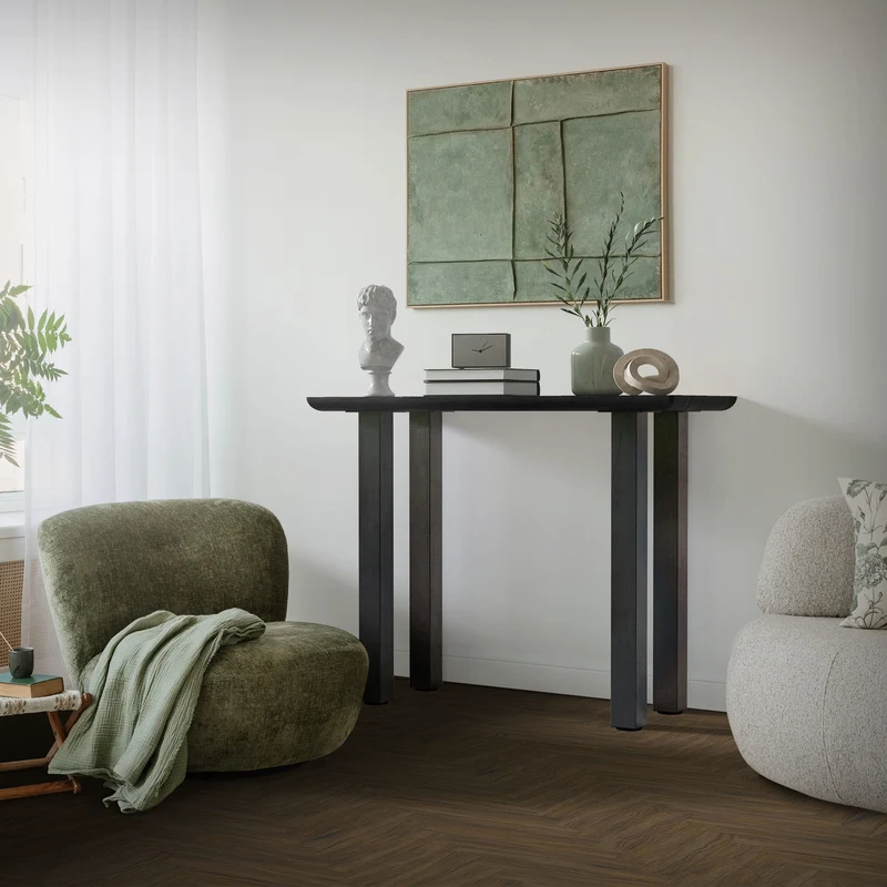 B-Ware 4er Set Tischbeine I-Design 90 cm Dunkelgrau Optik Industrial Stahl pulverbeschichtet Profil 8x8 cm Höhenverstellbare Möbelfüße ML-Design