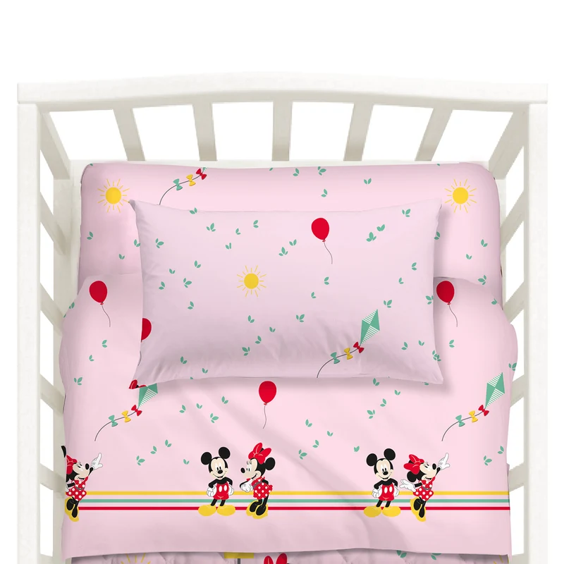 Completo Lenzuola minnie&mickey in Cotone