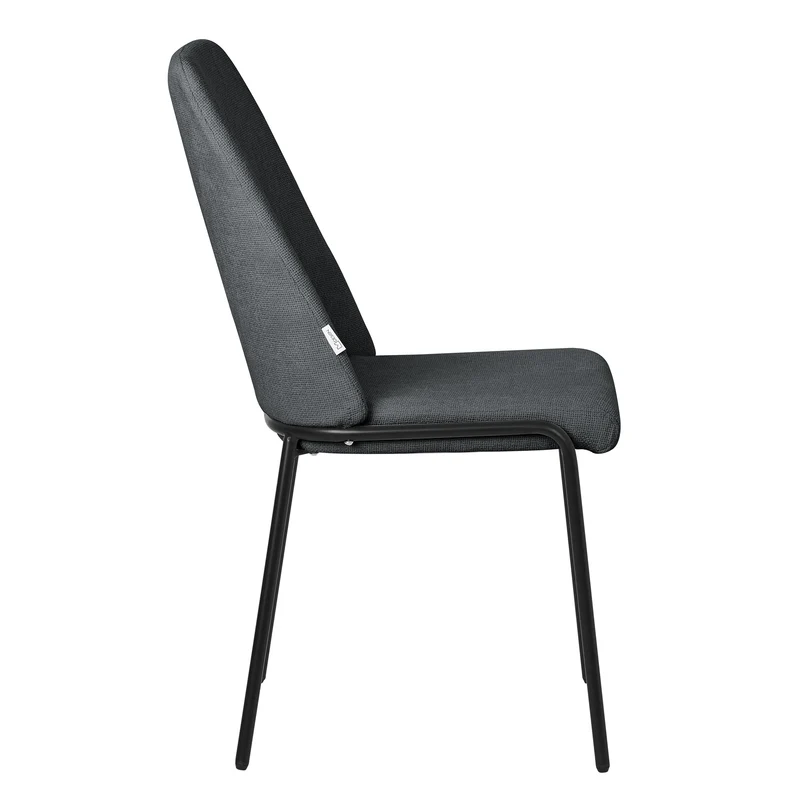 Esszimmerstühle 6er Set Anthrazit mit Rückenlehne, Polsterstühle für Esszimmer & Küche ML-Design