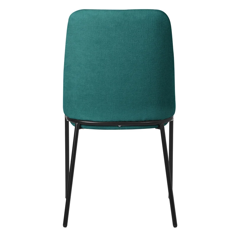 Esszimmerstühle 4er Set Petrol mit Rückenlehne, Polsterstühle für Esszimmer & Küche ML-Design