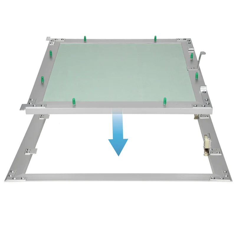 B-Ware Revisionsklappe GK-Einlage 600x600 mm mit Rahmen aus Aluminium