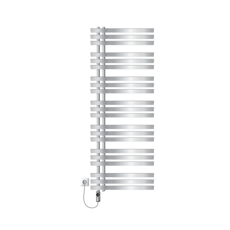 Badheizkörper Mittelanschluss 600x1600 mm Chrom mit Heizstab 1200W LuxeBath