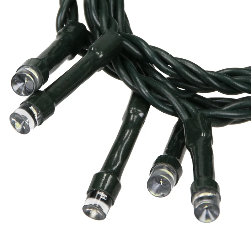 Weihnachtsbaumschmuck LED Cluster Lichterkette 8 m mit 400 LEDs Warmweiß IP44