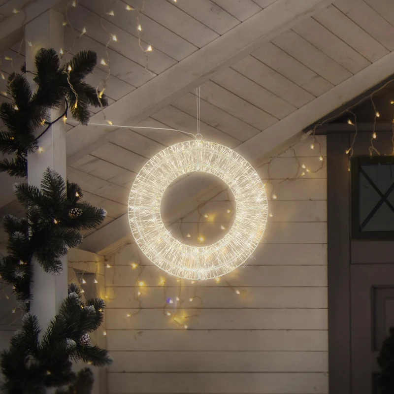 Weihnachtsdeko LED Kranz Ø 38cm warmweiß mit 960 LED's inkl. Timer