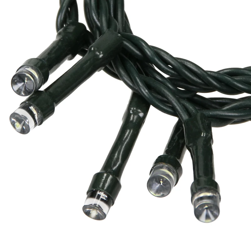 Weihnachtsbaumschmuck Cluster Lichterkette LED 11 m Warmweiß 560 LED Birnen