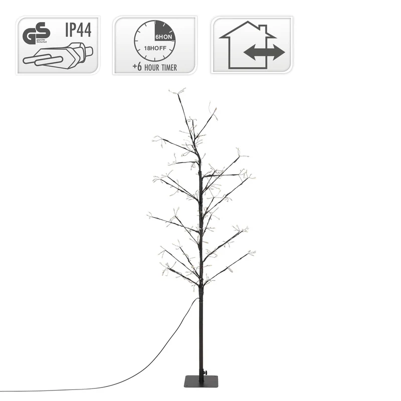 LED Weihnachtsdeko Baum 120 cm mit 240 Warmweißen LEDs