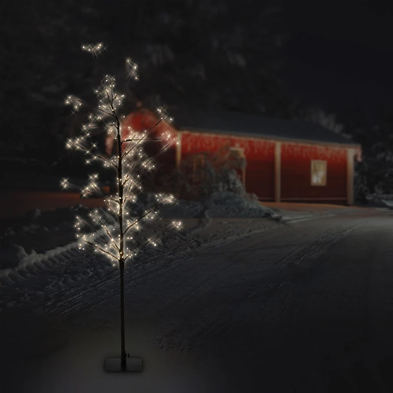 LED Weihnachtsdeko Baum 120 cm mit 240 Warmweißen LEDs