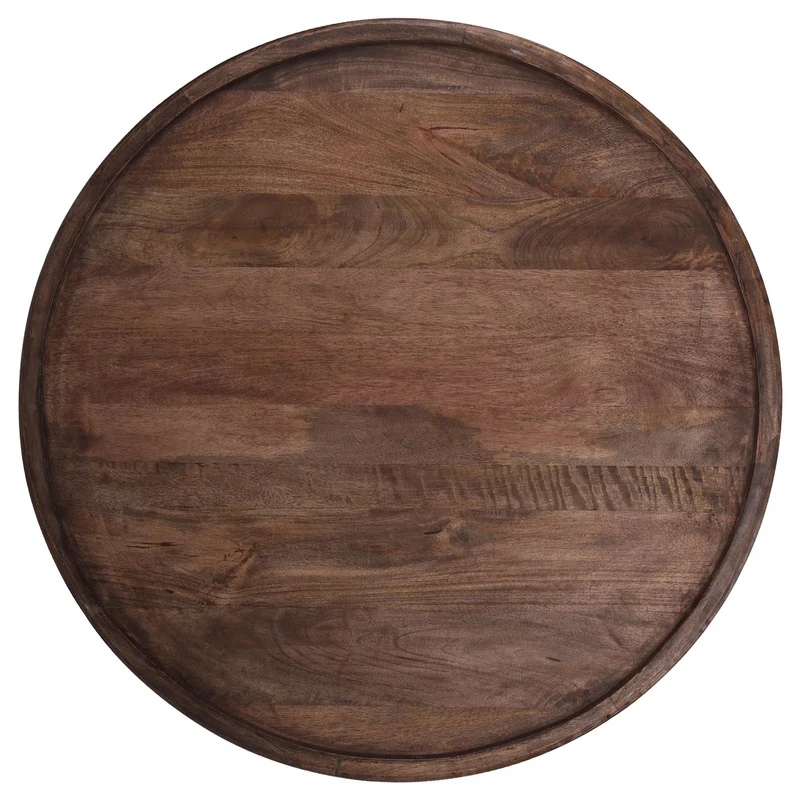 Couchtisch Ø 100x45 cm Braun aus Mangoholz WOMO-Design