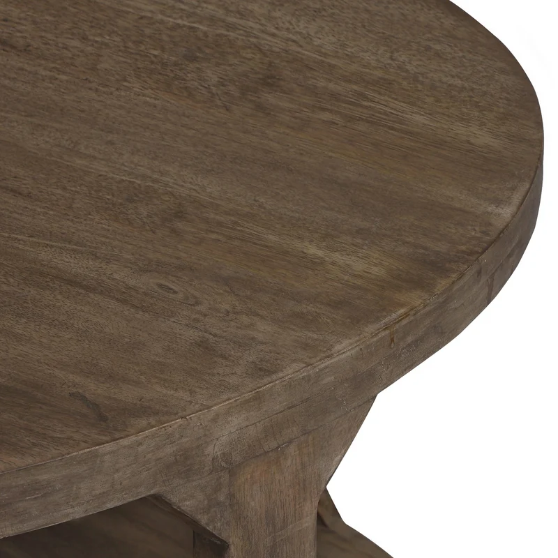 Couchtisch Ø 100x45 cm Natur aus Mangoholz WOMO-Design