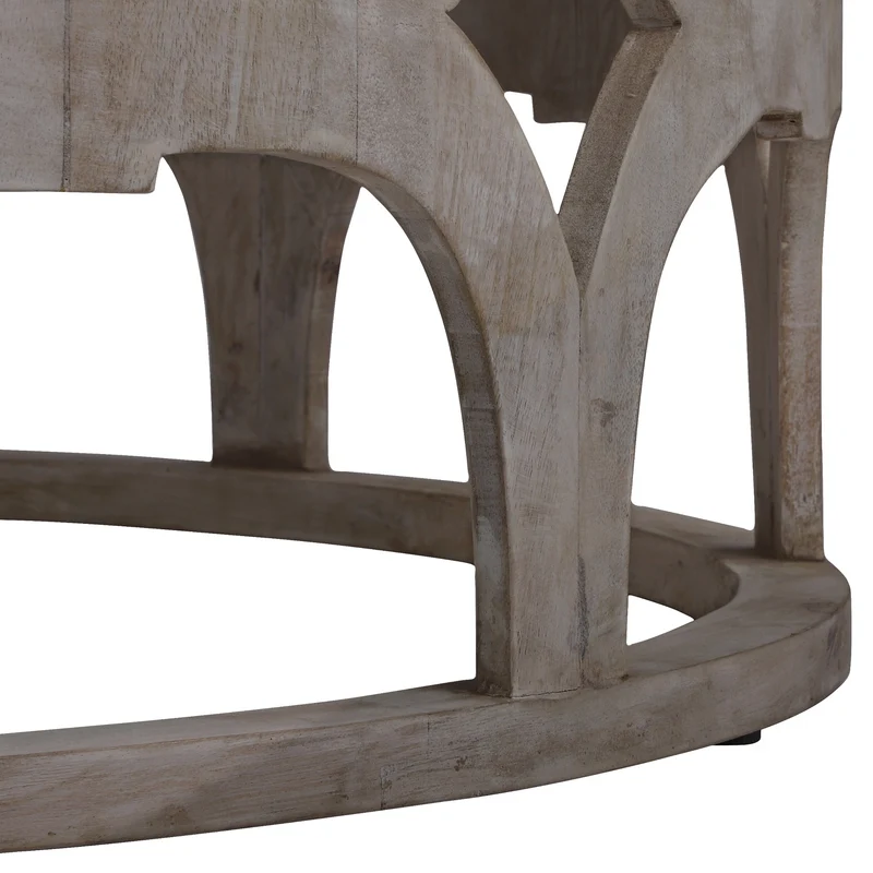 Couchtisch Ø 100x45 cm Natur aus Mangoholz WOMO-Design