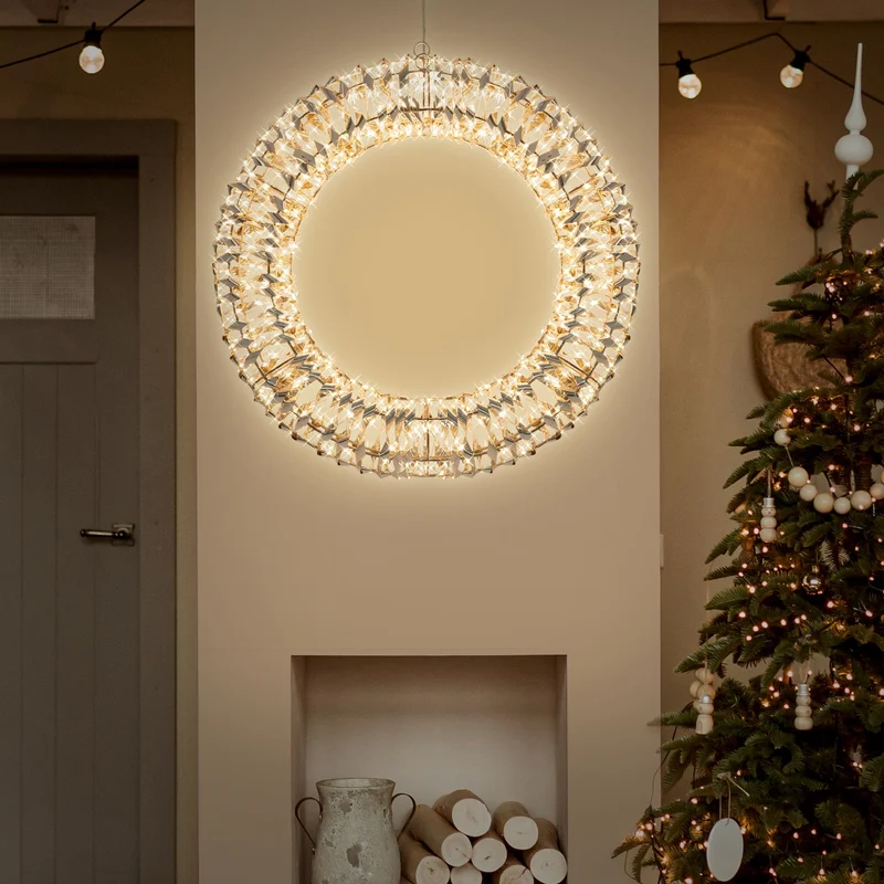 Lichterkranz für Weihnachten 58 cm warmweiß 960 LEDs IP44 Innen/Außen