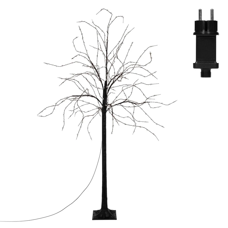 LED-Baum 150cm mit 600 warmweißen LEDs Künstlicher Weihnachtsbaum mit Lichterkette