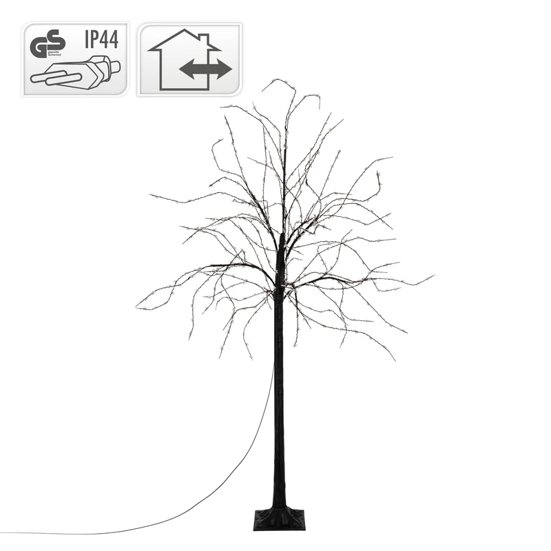LED-Baum 150cm mit 600 warmweißen LEDs Künstlicher Weihnachtsbaum mit Lichterkette