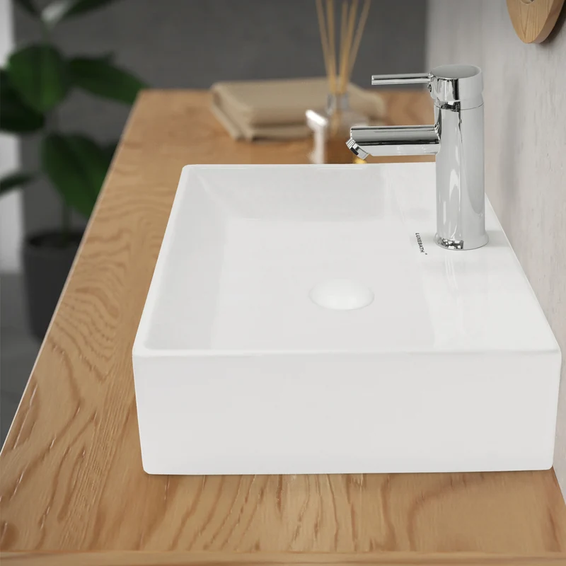 Universal Ablaufgarnitur für Waschbecken ohne Überlauf aus Edelstahl ML-Design