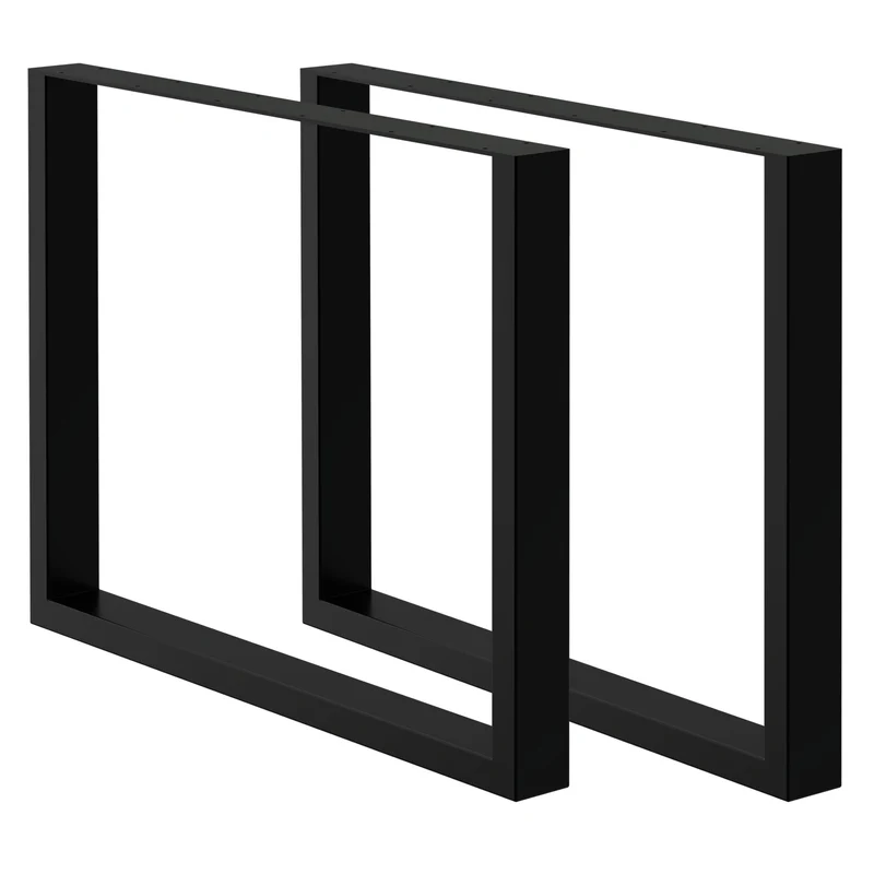 Tischbeine Tischgestell 2er Set U-Design aus Stahl ML-Design
