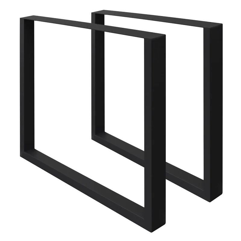 Tischbeine Tischgestell 2er Set U-Design aus Stahl ML-Design