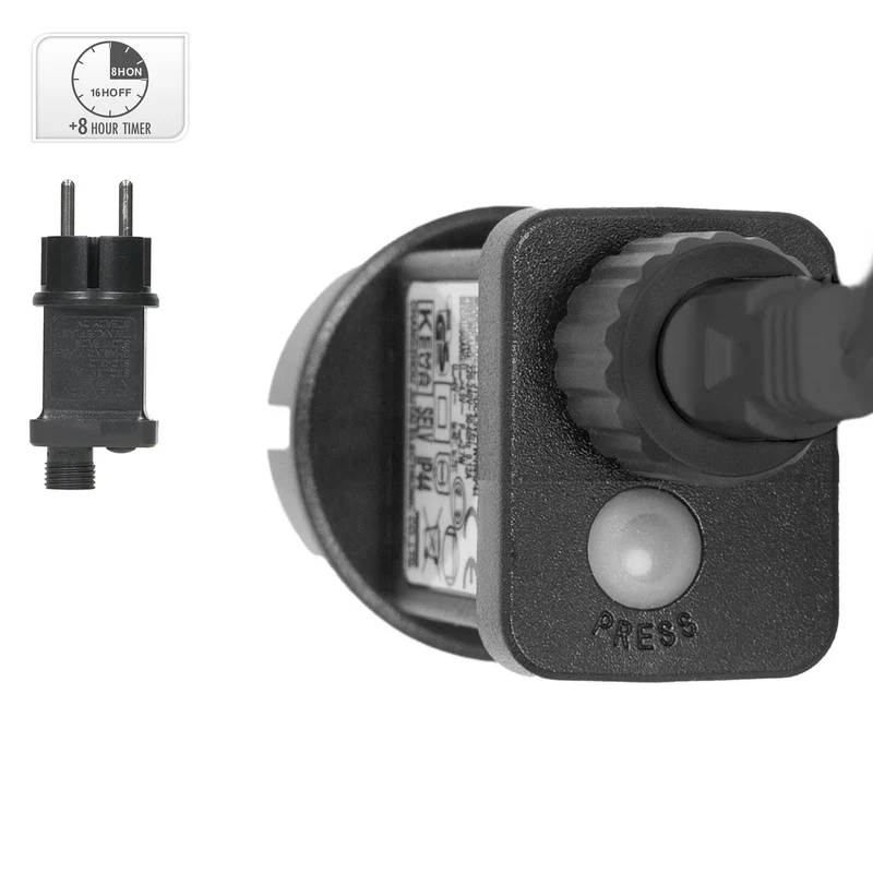 Cluster Lichterkette LED 5,5m, 768 LEDs Warmweiß, 8 Leuchtmodi IP44 Innen/Außen