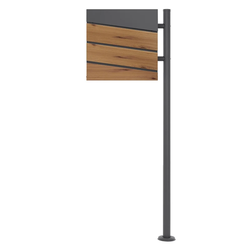 ML-DESIGN | Standbriefkasten freistehend in verschiedenen Designs 120 cm hoch Edelstahl Standfuß in Anthrazit