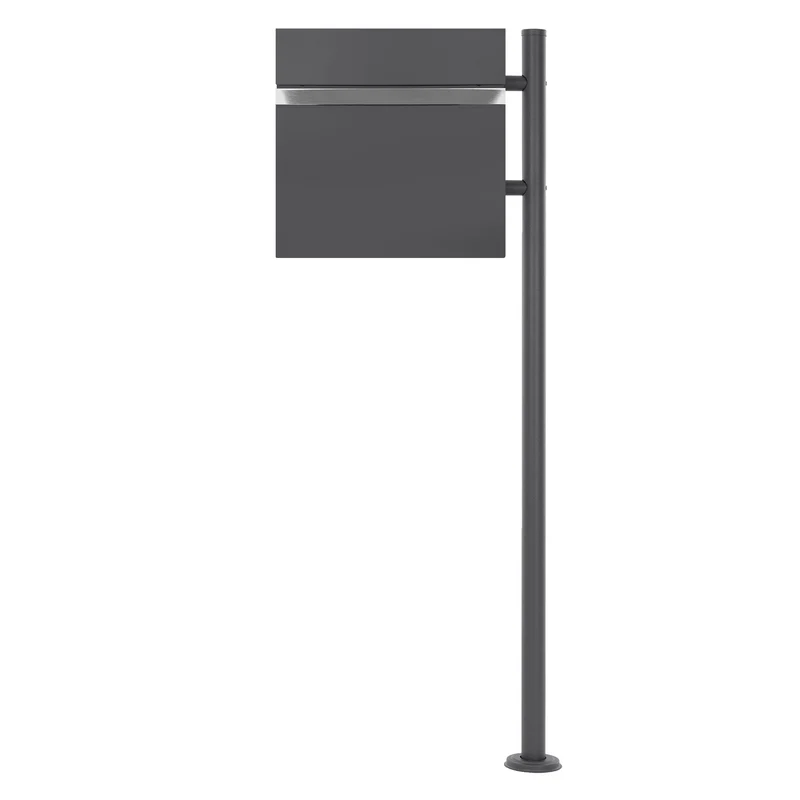ML-DESIGN | Standbriefkasten freistehend in verschiedenen Designs 120 cm hoch Edelstahl Standfuß in Anthrazit